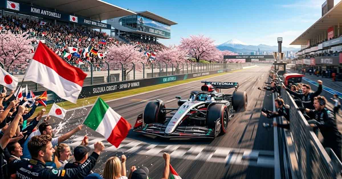 Antonelli Wins in Japan and Leads the Championship at 19 — The Youngest Leader in Formula 1 History