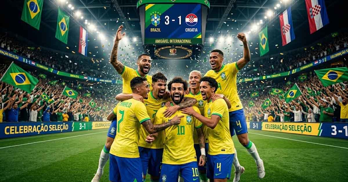 Brazil Beat Croatia 3-1 in a World Cup 2026 Dress Rehearsal — Vinicius Pulls the Strings and Martinelli Seals It