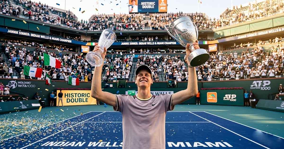 Sinner Crowned in Miami and Completes the "American Double" (Indian Wells and Miami) — First Man in History to Do It Without Dropping a Set