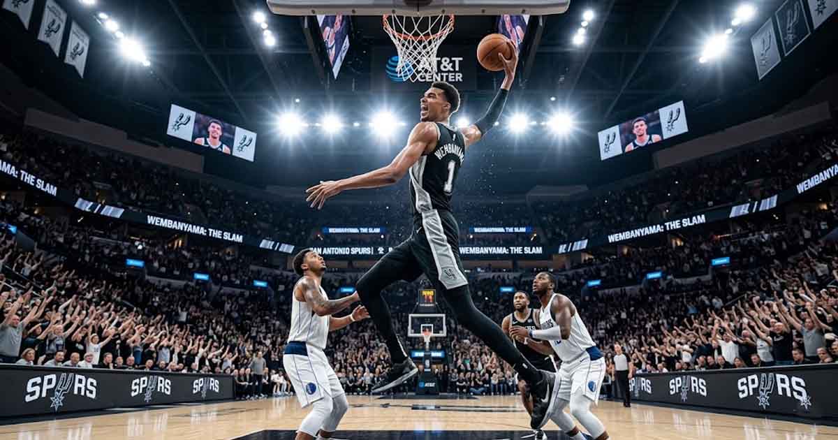 Wembanyama Scores 41 Points for the Second Consecutive Game and Leads Spurs to Their Tenth Straight Win